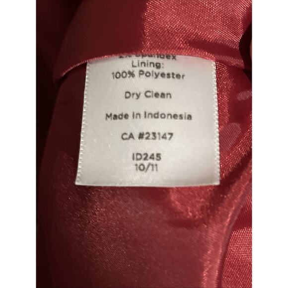 Talbots Cute Spring Floral Blazer Jacket Size 12P Red Pink Green Career - Picture 12 of 12